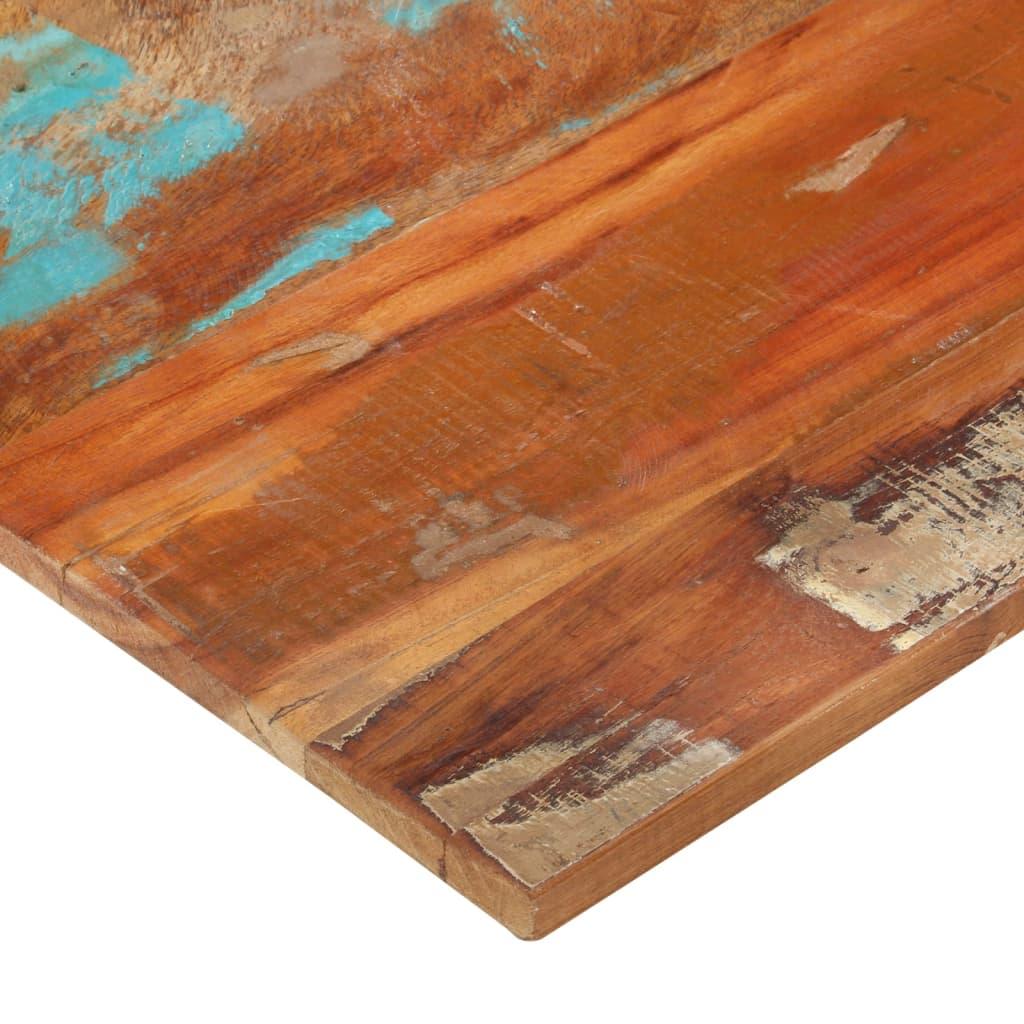 Rectangular Table Top 60x100 cm 15-16 mm Solid Wood Reclaimed