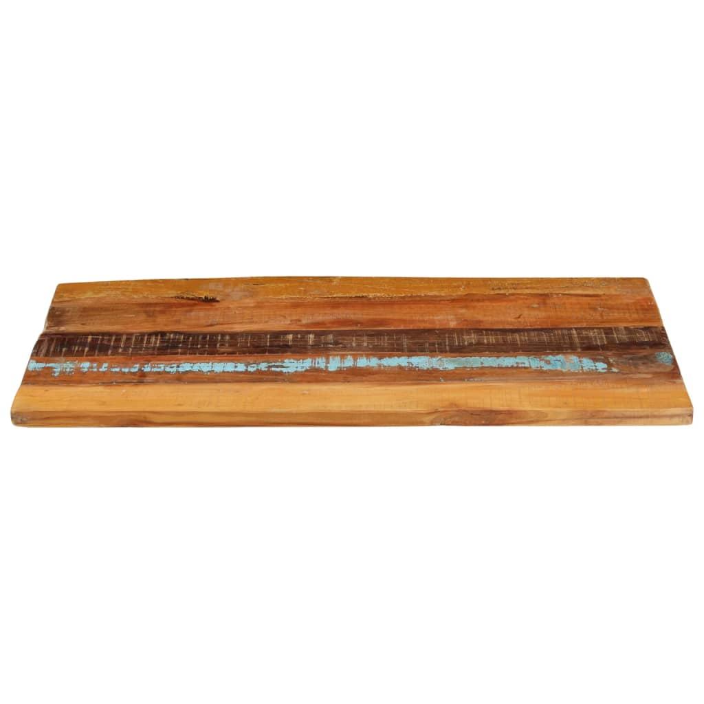 Rectangular Table Top 60x100 cm 25-27 mm Solid Wood Reclaimed
