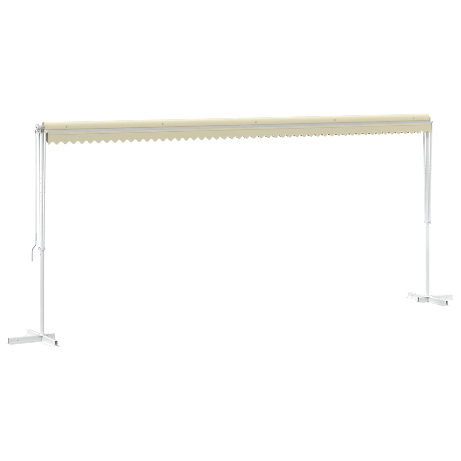 Free Standing Awning 600x300 cm Cream