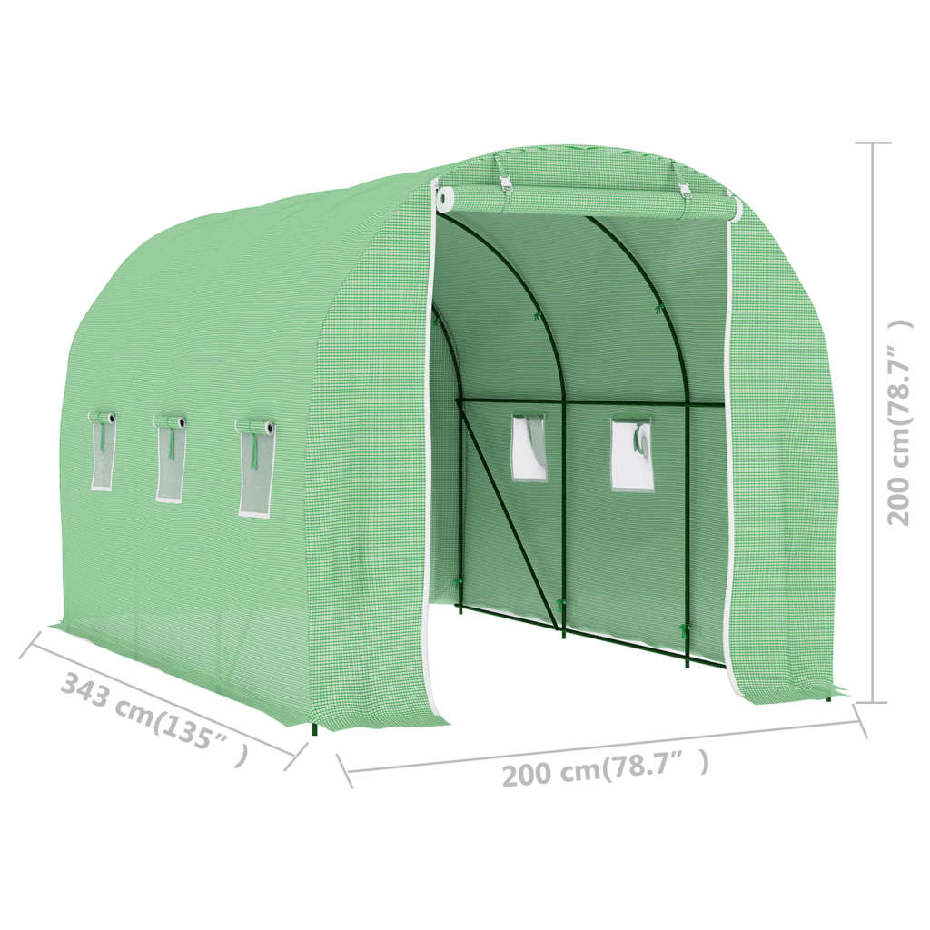 Greenhouse 6.86 m² 3.43x2x2 m