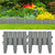 Lawn Edgings 36 pcs Grey 10 m PP
