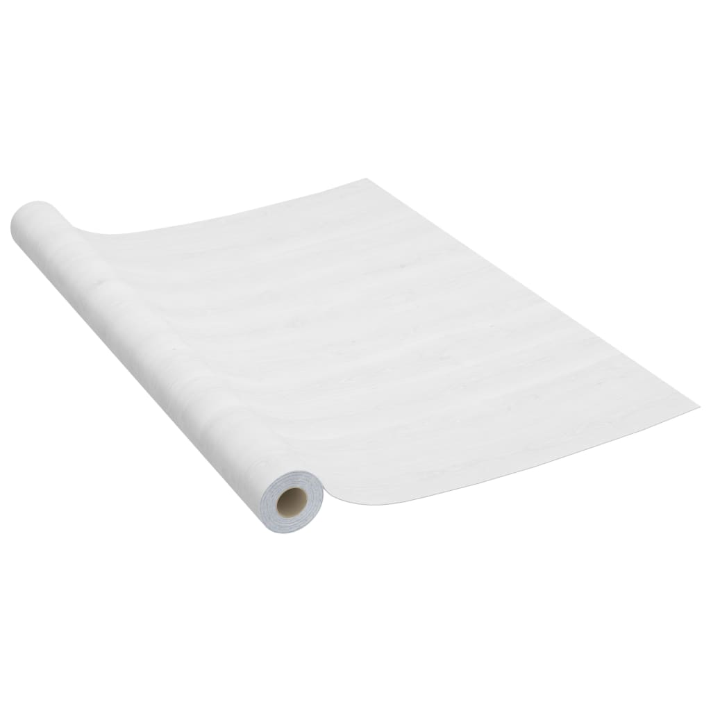 Self-adhesive Door Films 2 pcs White Wood 210x90 cm PVC