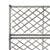 Trellis Raised Bed with 2 Pots 58x30x107 cm Poly Rattan Grey