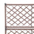 Trellis Raised Bed with 2 Pots 58x30x107 cm Poly Rattan Brown