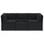 4 Piece Garden Lounge Set with Cushions Poly Rattan Black