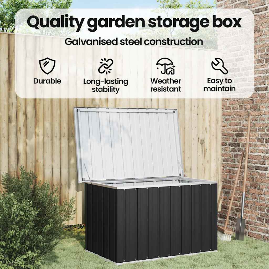 Garden Storage Box Anthracite 109x67x65 cm