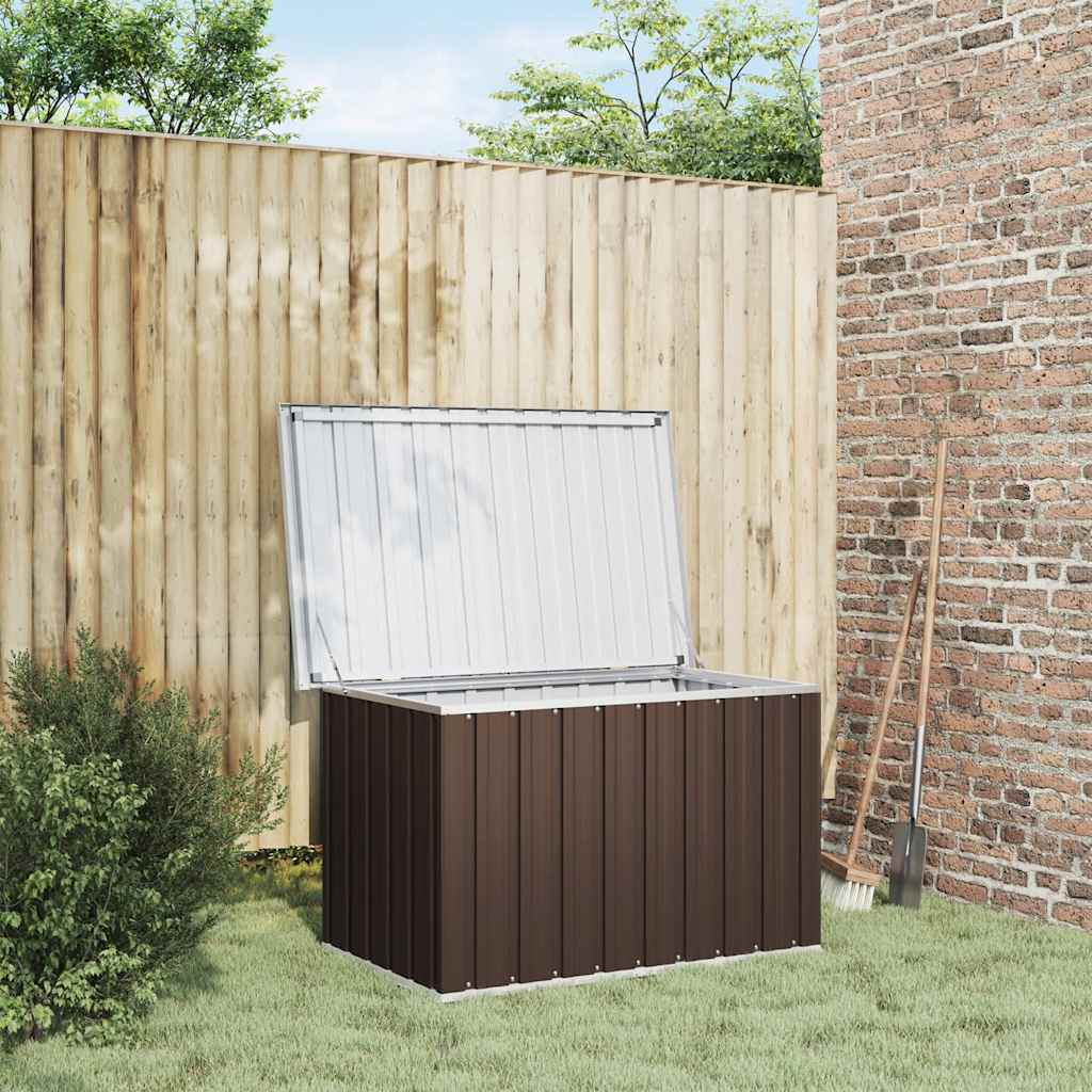 Garden Storage Box Brown 109x67x65 cm