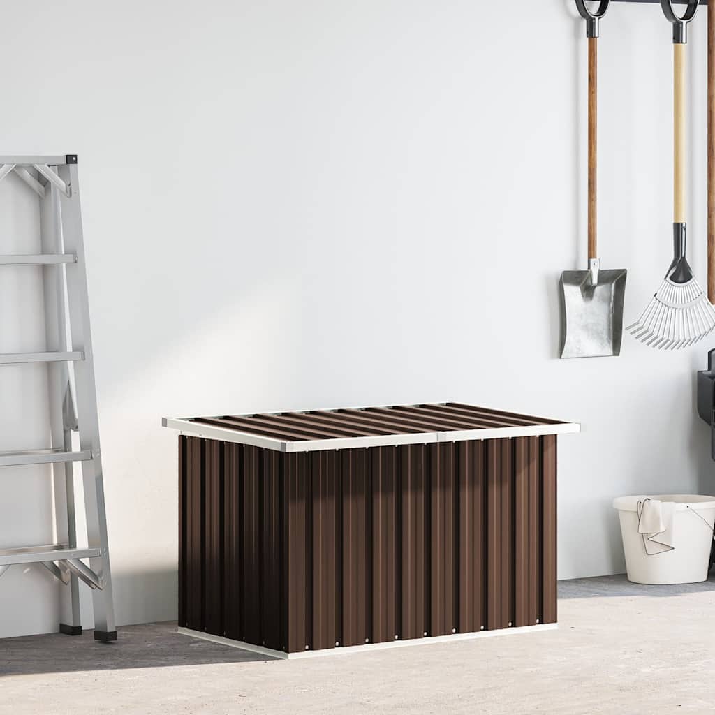 Storage boxes Galvanised Steel 109 x 67 x 65 cm Brown