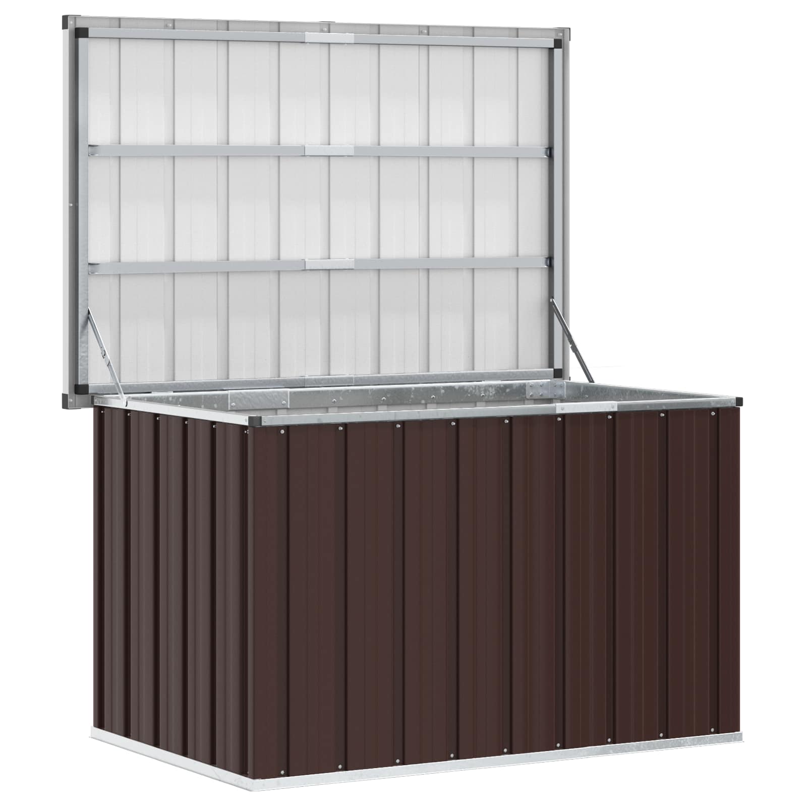 Garden Storage Box Brown 109x67x65 cm
