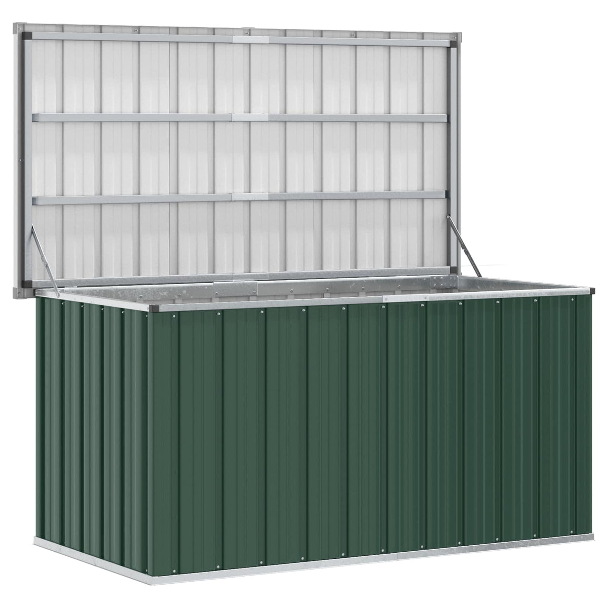 Garden Storage Box Green 129x67x65 cm