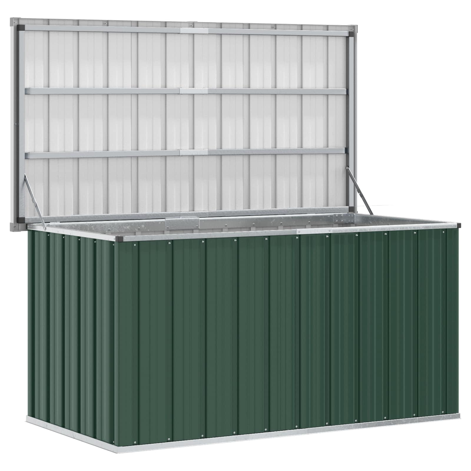 Garden Storage Box Green 129x67x65 cm