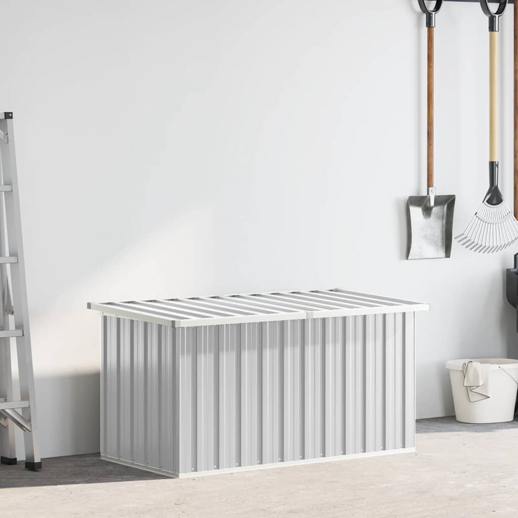 Garden Storage Box Grey 129x67x65 cm