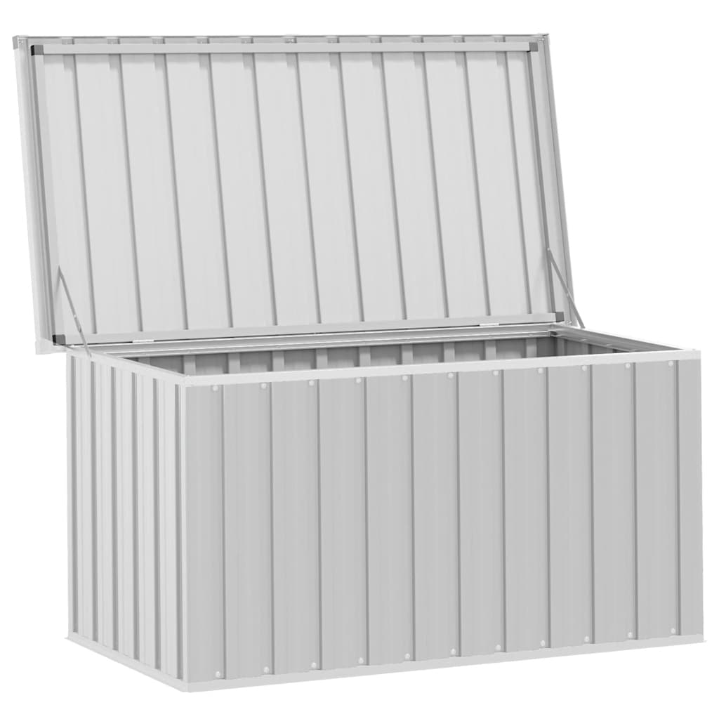 Garden Storage Box Grey 129x67x65 cm