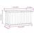 Garden Storage Box Grey 129x67x65 cm