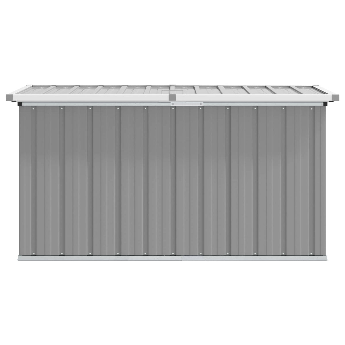 Garden Storage Box Grey 129x67x65 cm