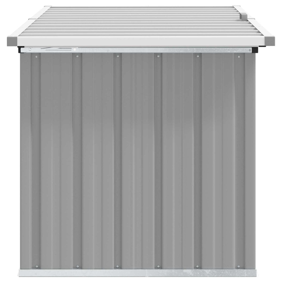 Garden Storage Box Grey 129x67x65 cm