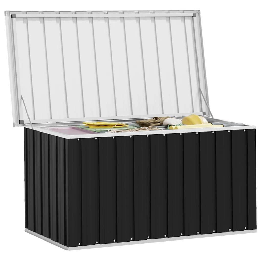 Garden Storage Box Anthracite 129x67x65 cm