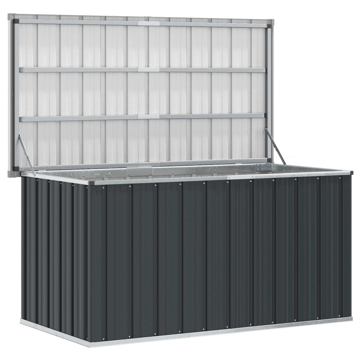 Garden Storage Box Anthracite 129x67x65 cm