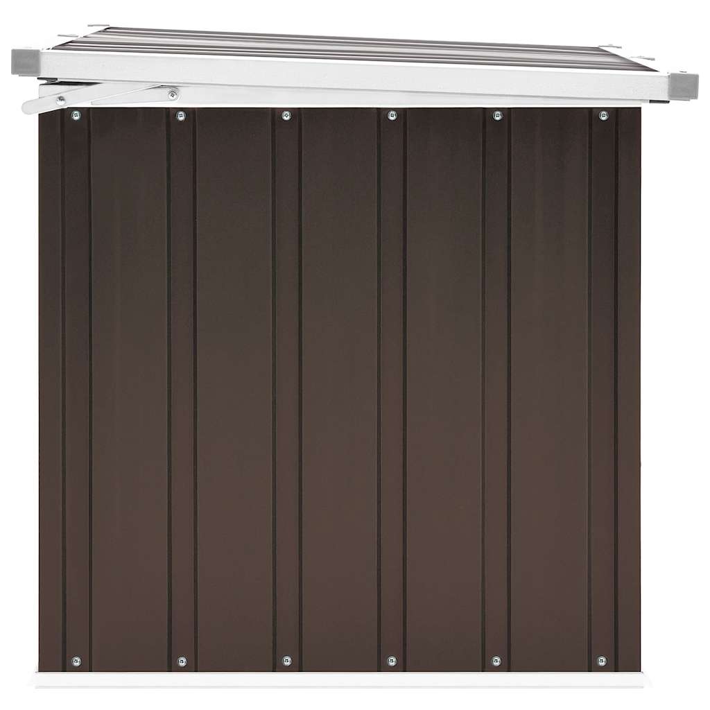 Garden Storage Box Brown 129x67x65 cm