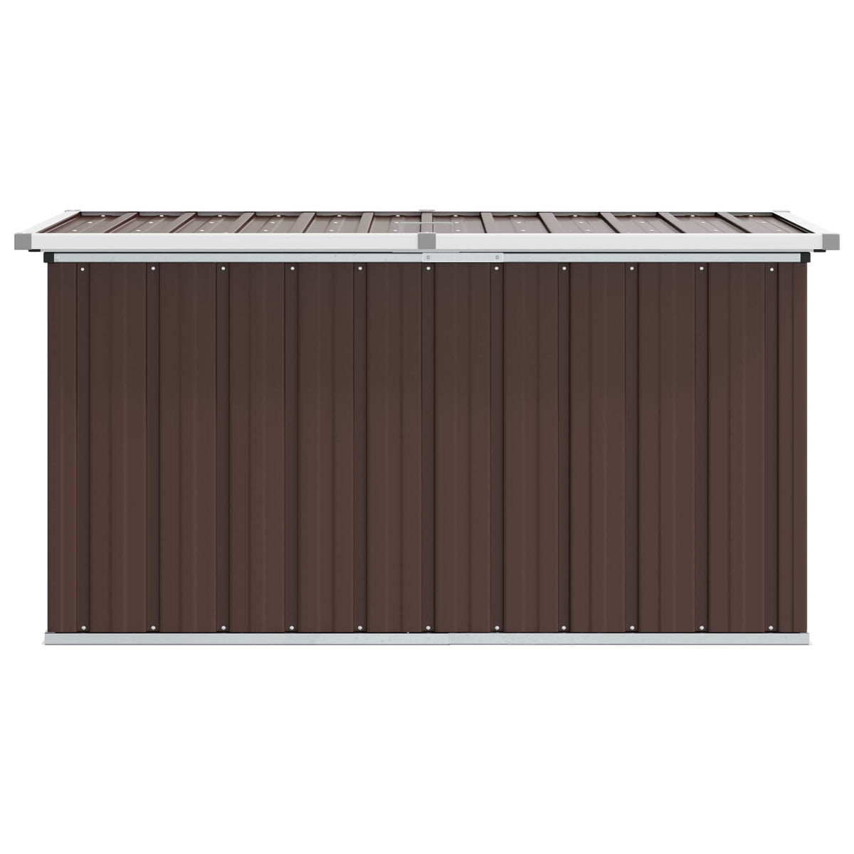 Garden Storage Box Brown 129x67x65 cm
