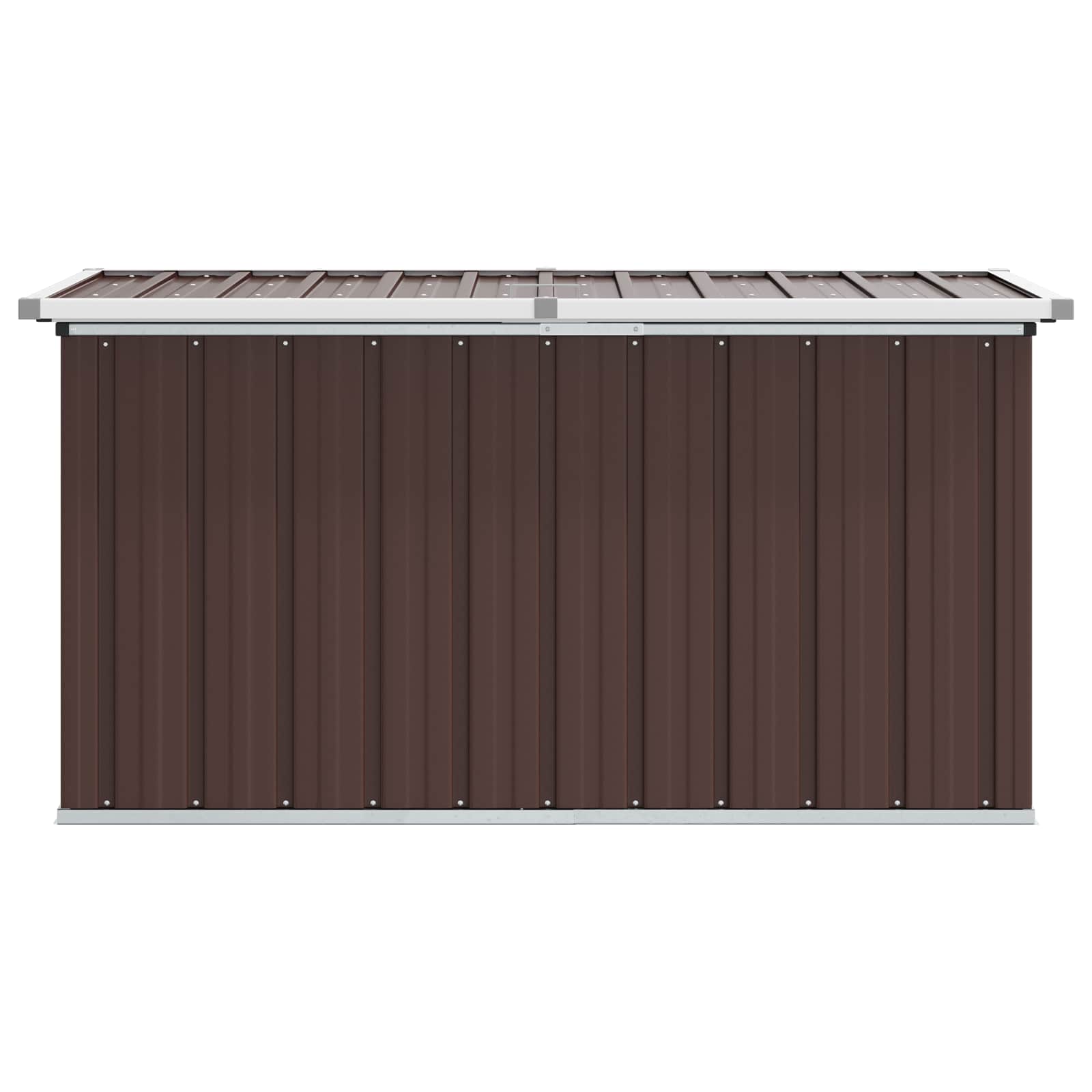 Garden Storage Box Brown 129x67x65 cm
