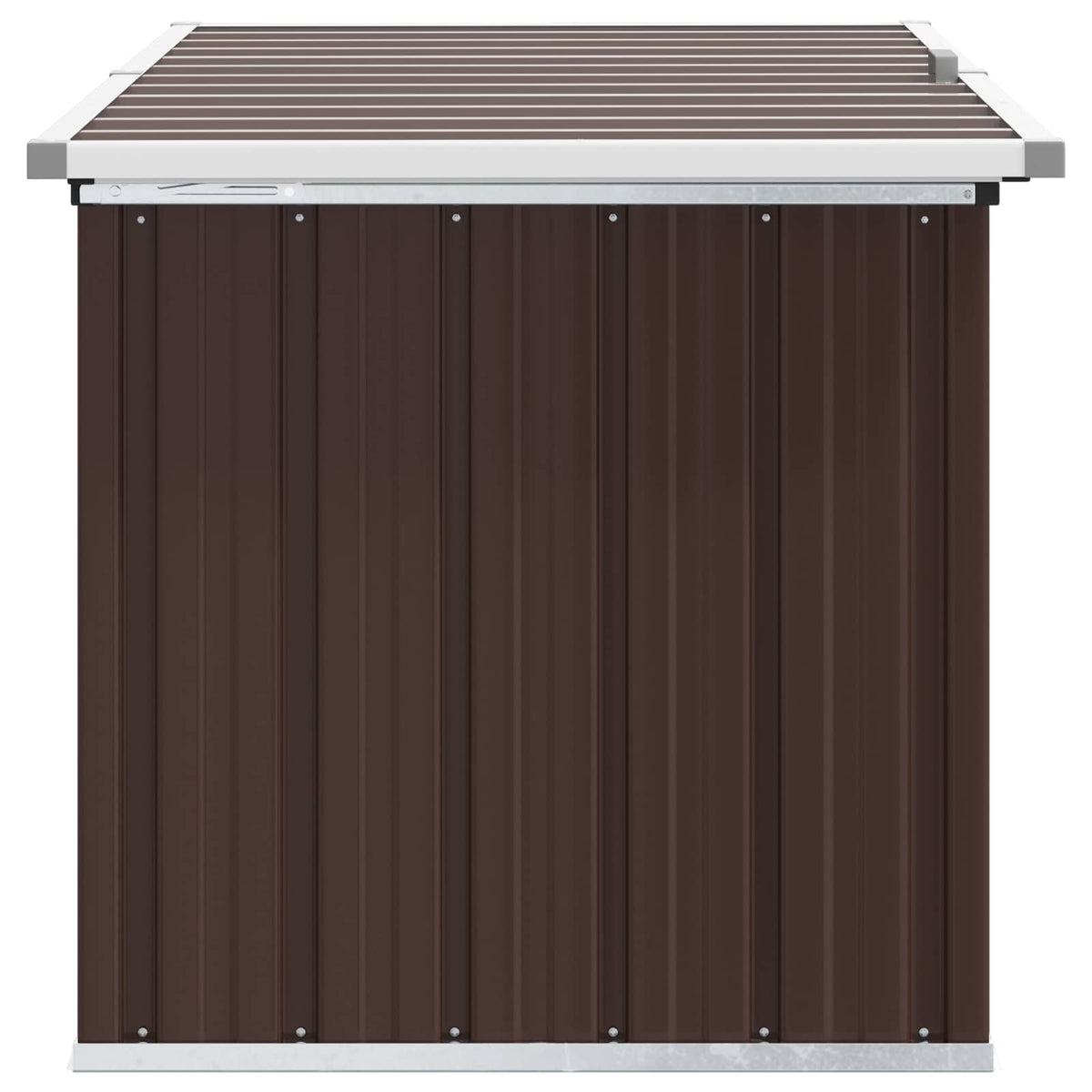 Garden Storage Box Brown 129x67x65 cm