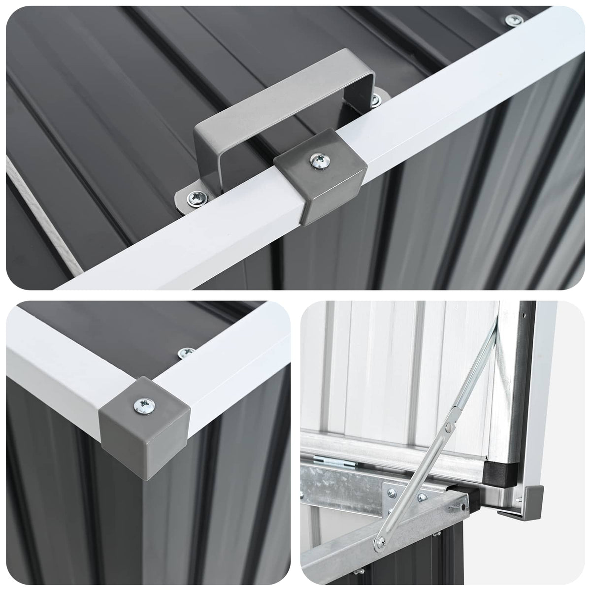 Garden Storage Box Anthracite 149x99x93 cm