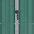 Garden Shed Green 116x45x175 cm Galvanised Steel