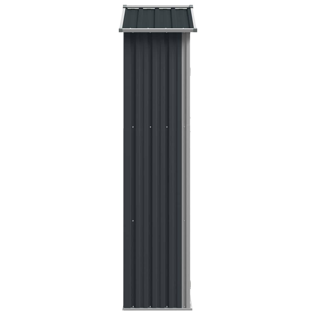 Garden Shed Anthracite 116x45x175 cm Galvanised Steel