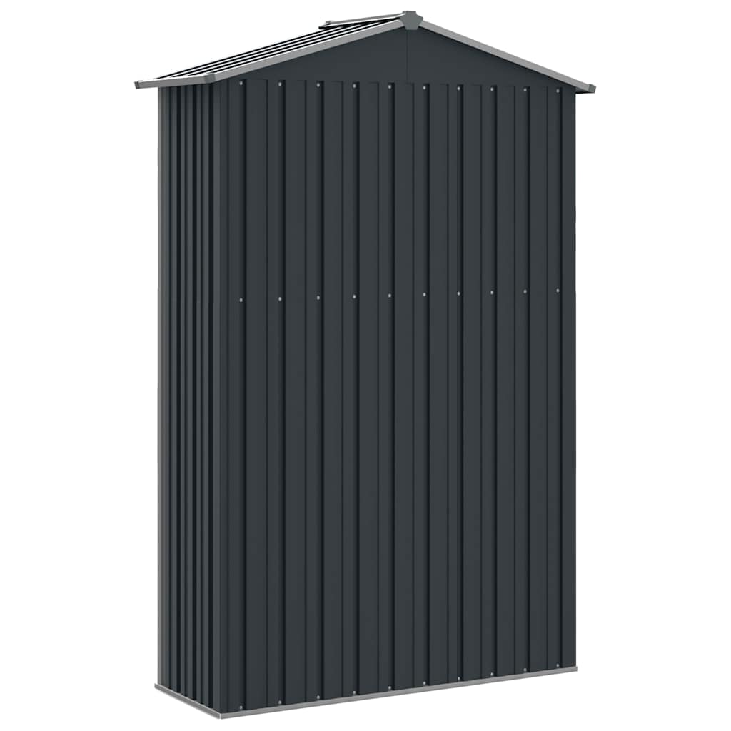 Garden Shed Anthracite 116x45x175 cm Galvanised Steel