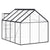 Greenhouse with Base Frame Anthracite Aluminium 4.75 m²