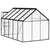 Greenhouse with Base Frame Anthracite Aluminium 5.89 m²