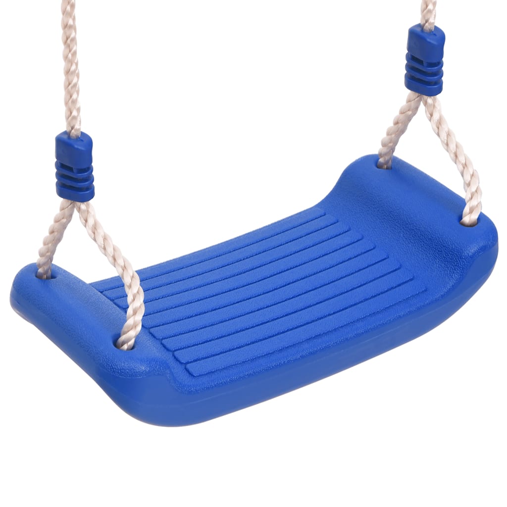 Swing Seats with Ropes 2 pcs Blue 38x16 cm Polyethene