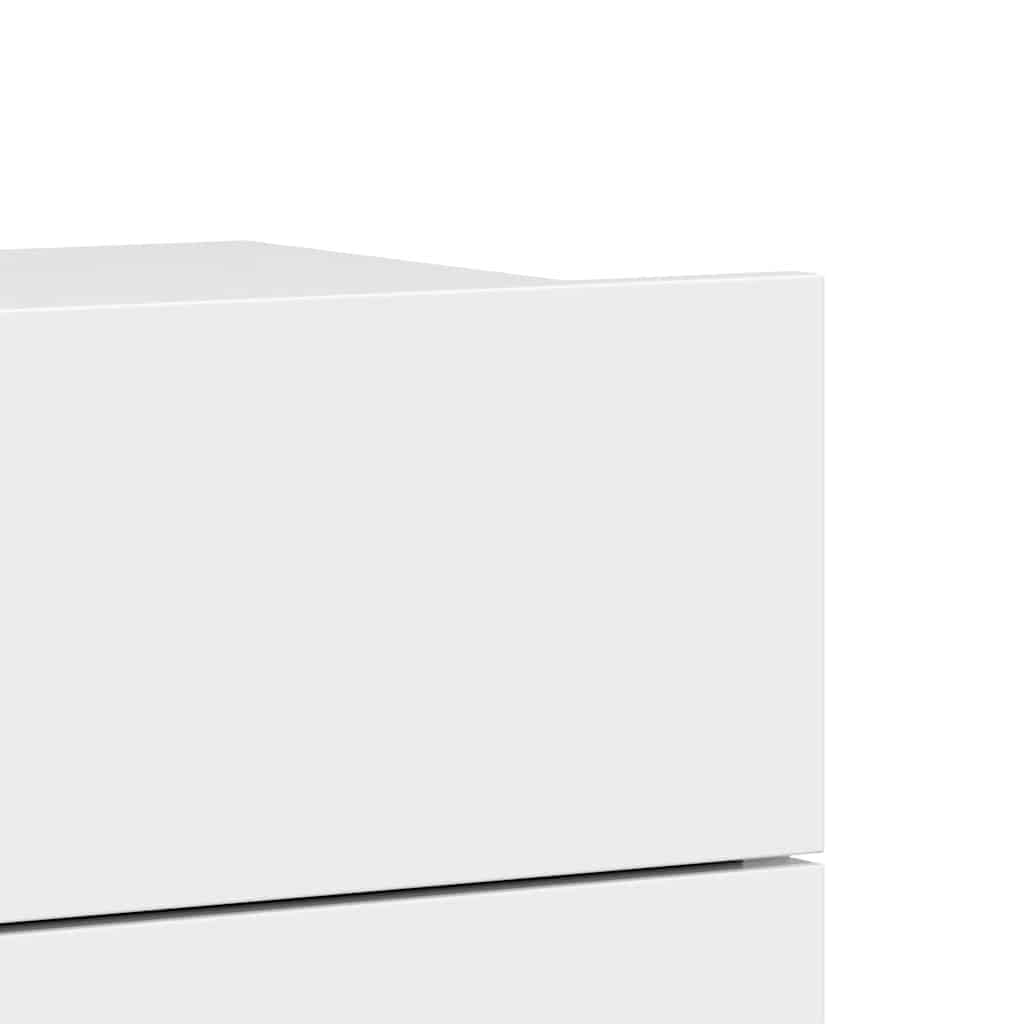 Bedside Cabinets 2 pcs High Gloss White 40x30x30 cm Engineered Wood