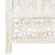 Hand carved 4-Panel Room Divider White 160x165 cm Solid Mango Wood