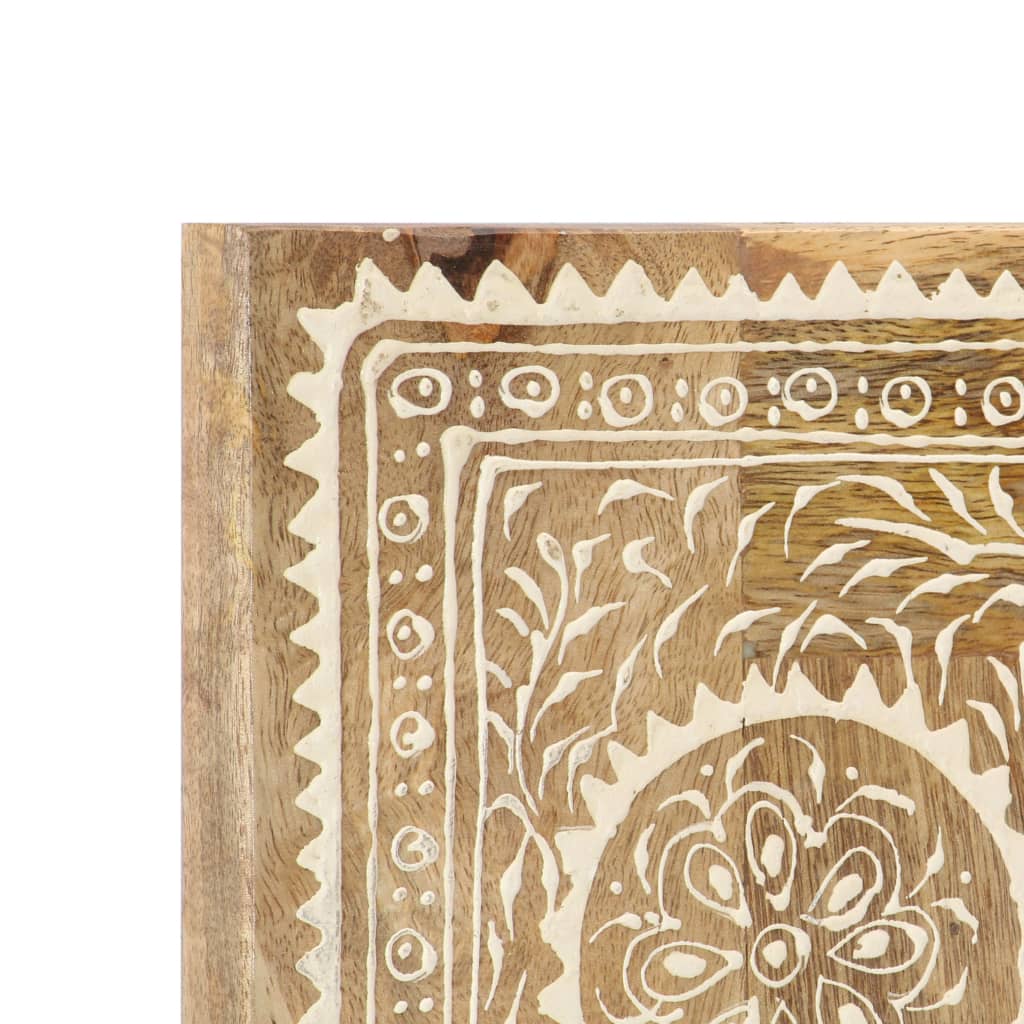 Hand Painted Mirror 40x55 cm Solid Mango Wood