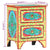 Hand Painted Bedside Cabinet 40x30x50 cm Solid Mango Wood