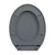 Soft-Close Toilet Seat Grey Oval