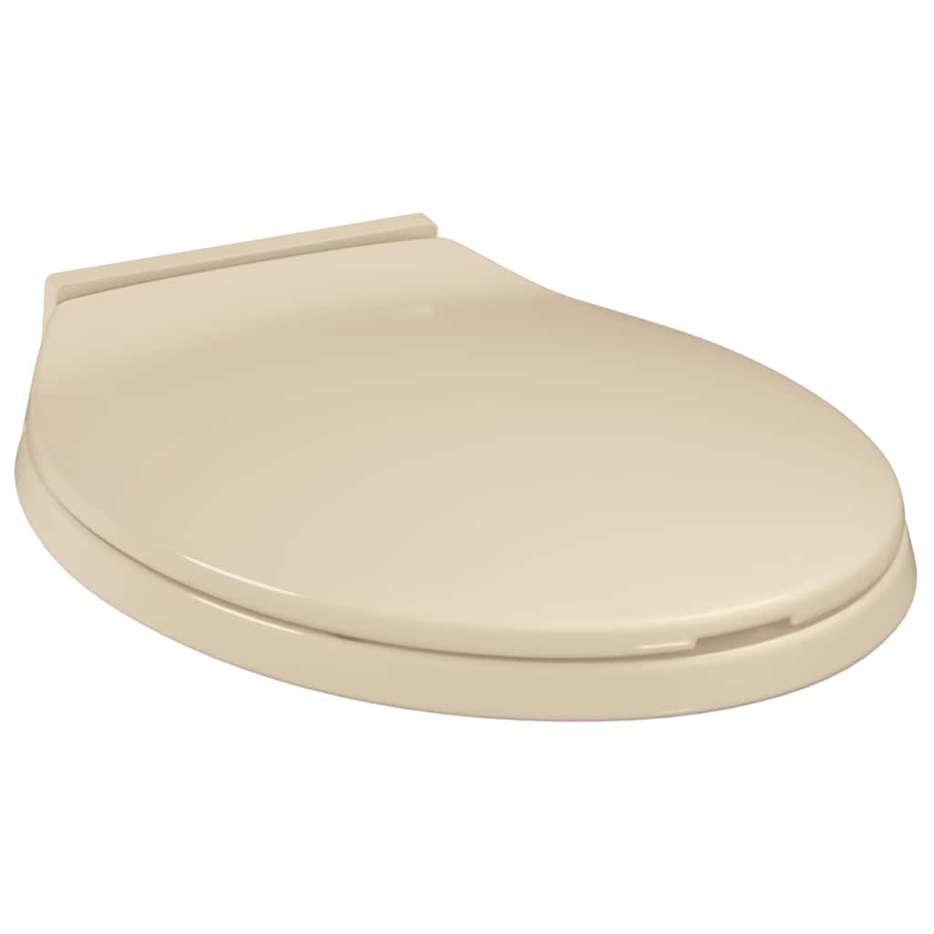 Soft-Close Toilet Seat Beige Oval