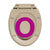 Soft-Close Toilet Seat Beige Oval