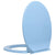 Soft-Close Toilet Seat Blue Oval
