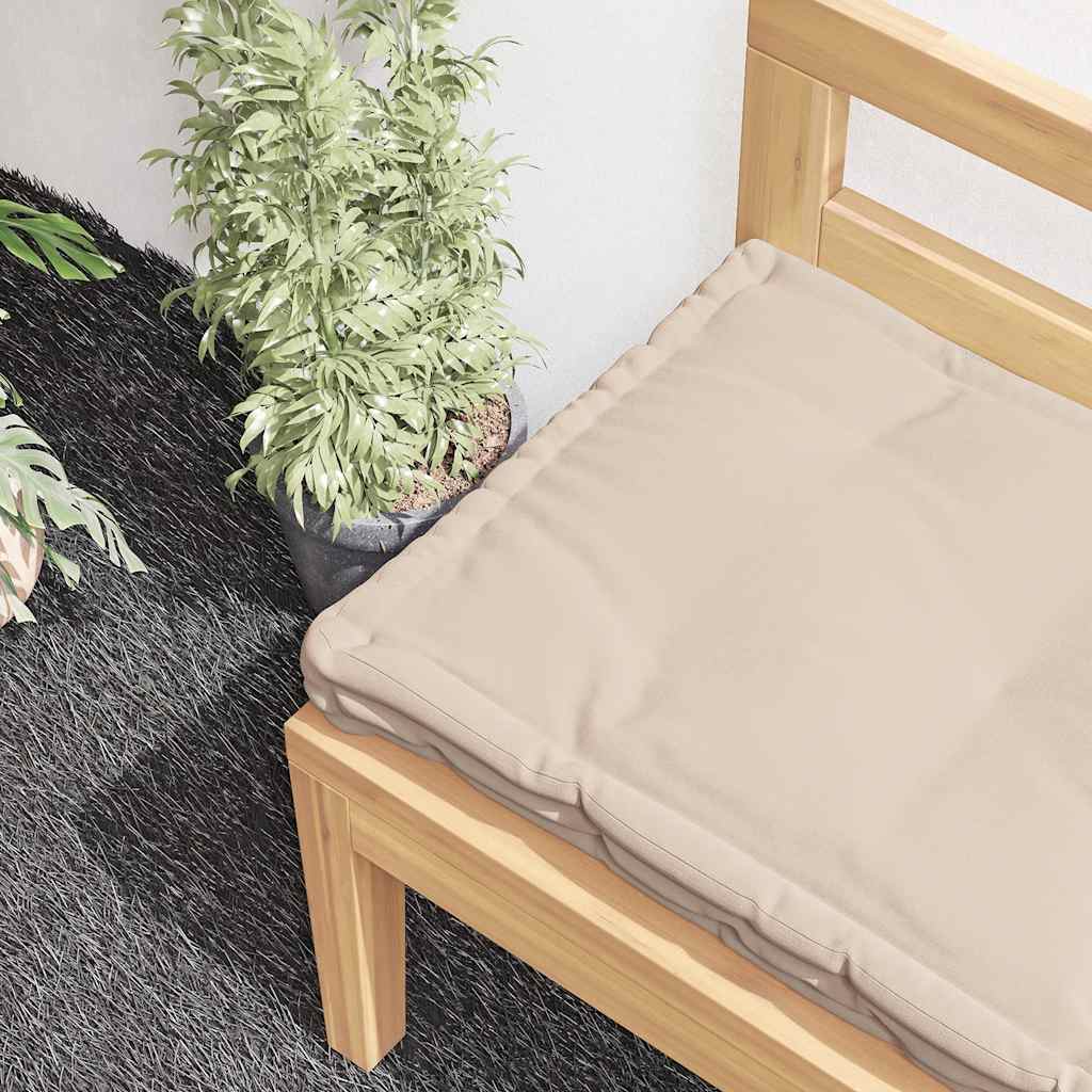 Pallet Floor Cushion Cotton 120x40x7 cm Beige