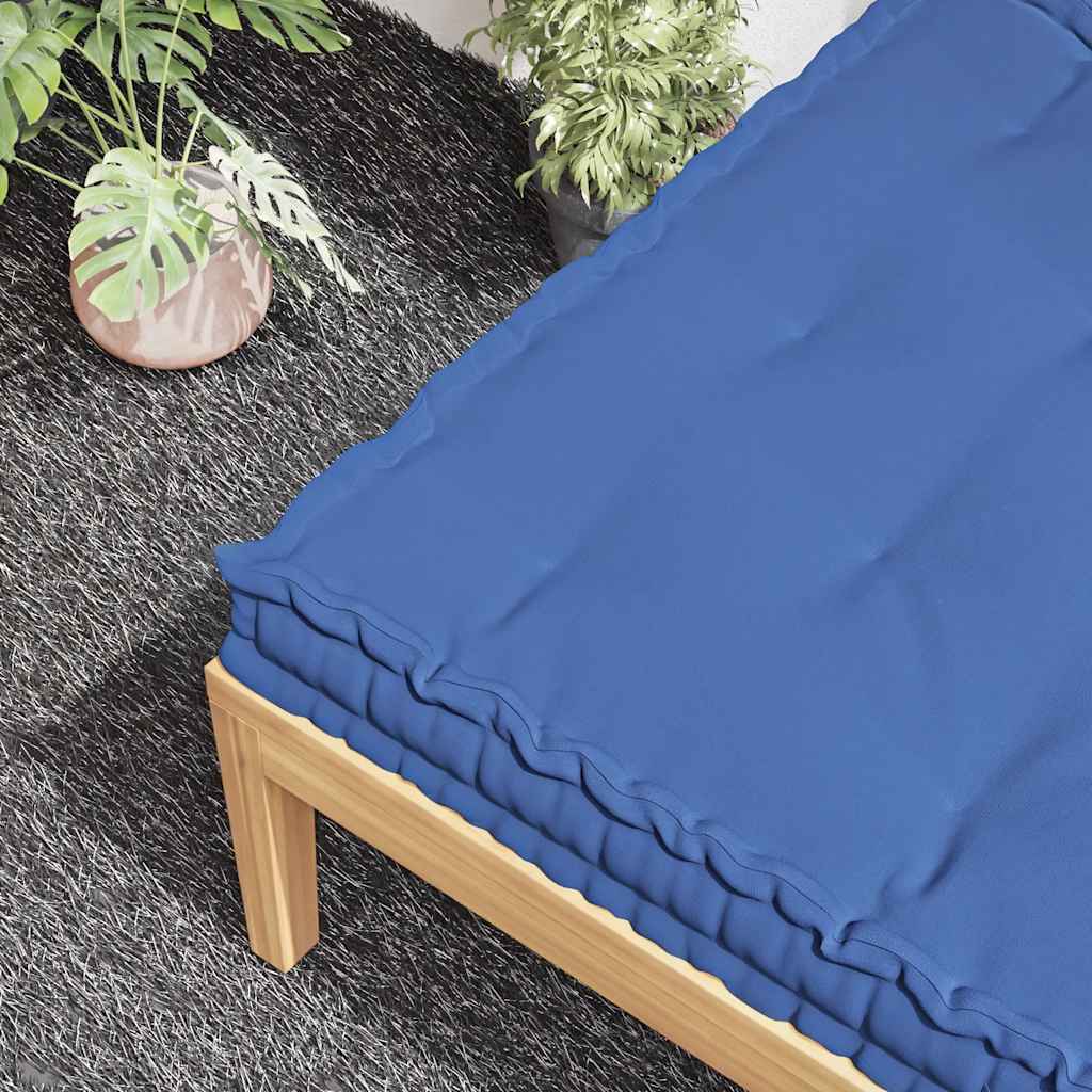 Pallet Floor Cushion Cotton 120x80x10 cm Light Blue