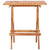 3 Piece Folding Bistro Set Solid Teak Wood