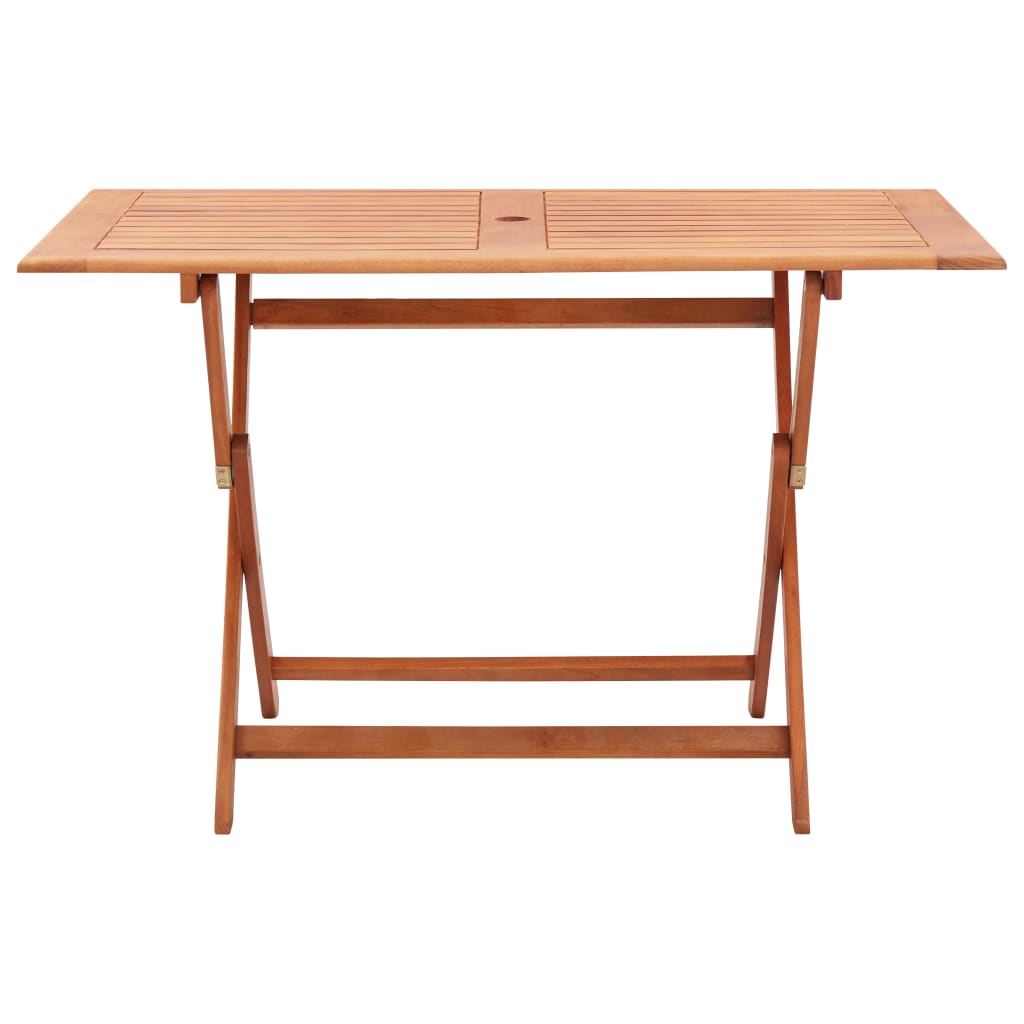 Folding Garden Table 120x70x75 cm Solid Eucalyptus Wood