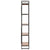 5-Tier Bookcase 90x30x180 cm Solid Acacia Wood