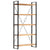 5-Tier Bookcase 90x30x180 cm Solid Acacia Wood