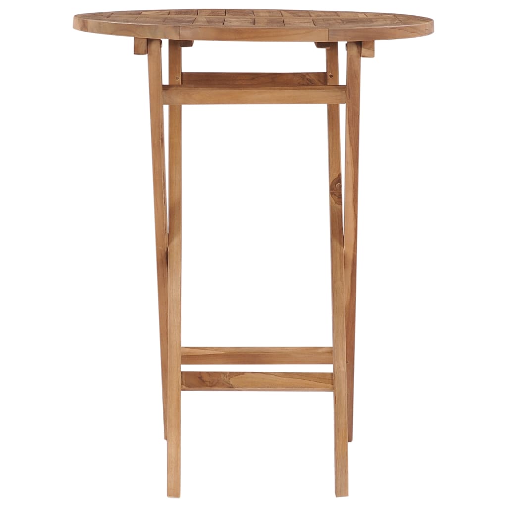 Folding Garden Table 60 cm Solid Teak Wood