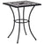 3 Piece Mosaic Bistro Set Ceramic Tile Black and White