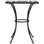 3 Piece Mosaic Bistro Set Ceramic Tile Black and White